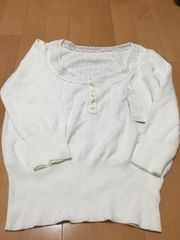 【新品】 タグ付き ベルメゾン 七分袖ニット