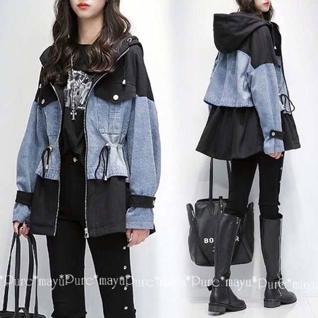 3l4l デニム風ウエスト絞りパーカージャケット 女性ファッション 新品 中古のオークション モバオク 3l4l デニム風ウエスト絞りパーカージャケット 女性ファッション 新品 中古のオークション モバオク